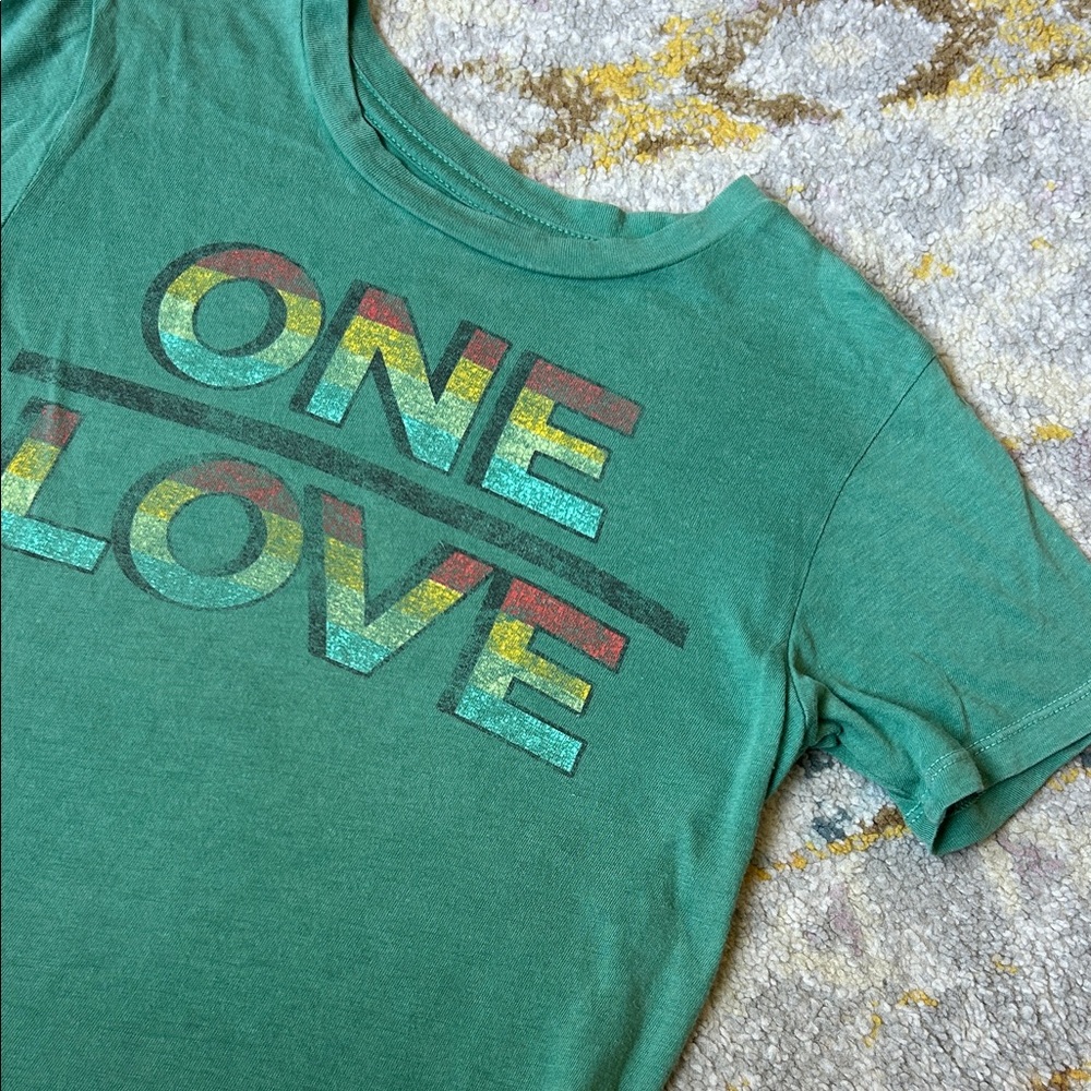 Kids Rowdy Sprout Bob Marley 'One Love' T-Shirt